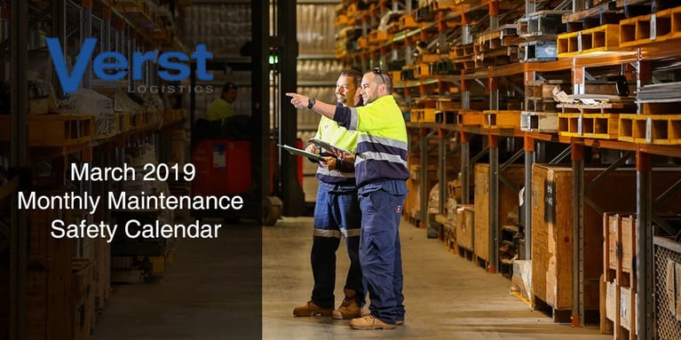 March 2019 Maintenance Safety Calendar