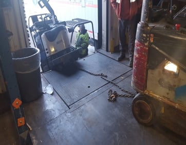 Safety Equipment Falling Off Dock Plate